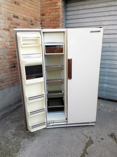 nevera 2puertas general electric americana metal plastico cristal 171x91x73 1u